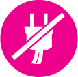 Non electric icon pink